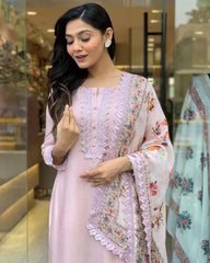 SalwarLove Women Embroidered Chanderi  SILK  kurta set.