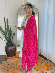 SalwarLove Women's White BSY Viscose Embroidered Straight Kurta with BSY Viscose Pant And Silk Blend Laced Dupatta Sets full iner .